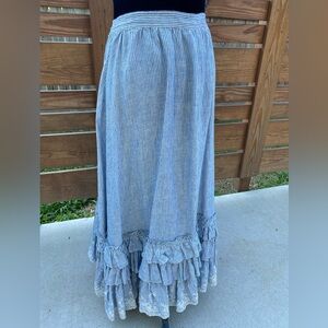 POLO ruffle maxi skirt